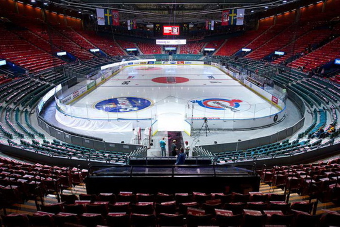 Đấu trường Scandinavium tại thành phố Gothenburg Thụy Điển
