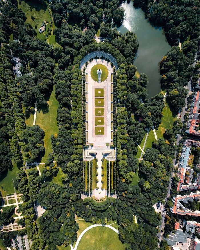 du lịch Berlin Đức tham quan công viên Treptower 