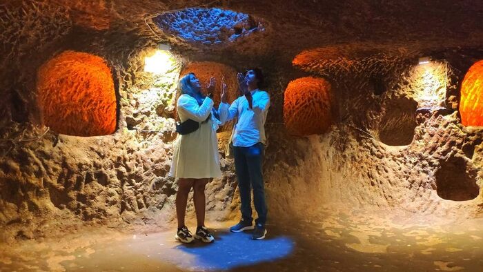  Tham quan thành phố ngầm Ozkonak khi du lịch Cappadocia Thổ Nhĩ Kỳ,