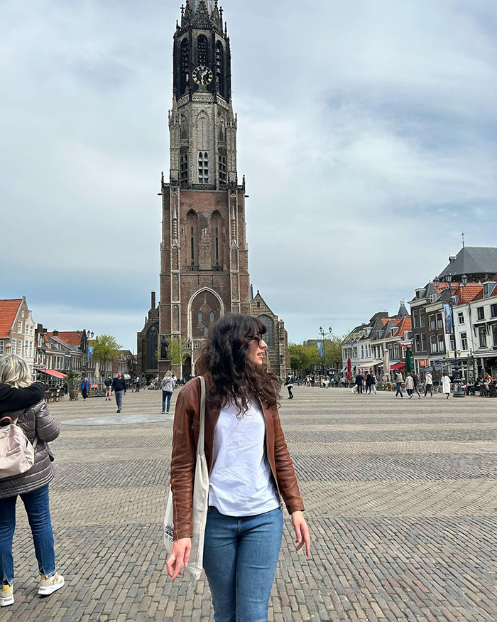 The Old Canal (Kênh đào Cũ) tại thị trấn Delft Hà lan