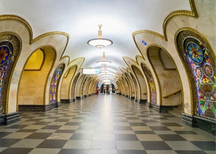 Kiến trúc của Ga tàu điện ngầm Moscow Nga
