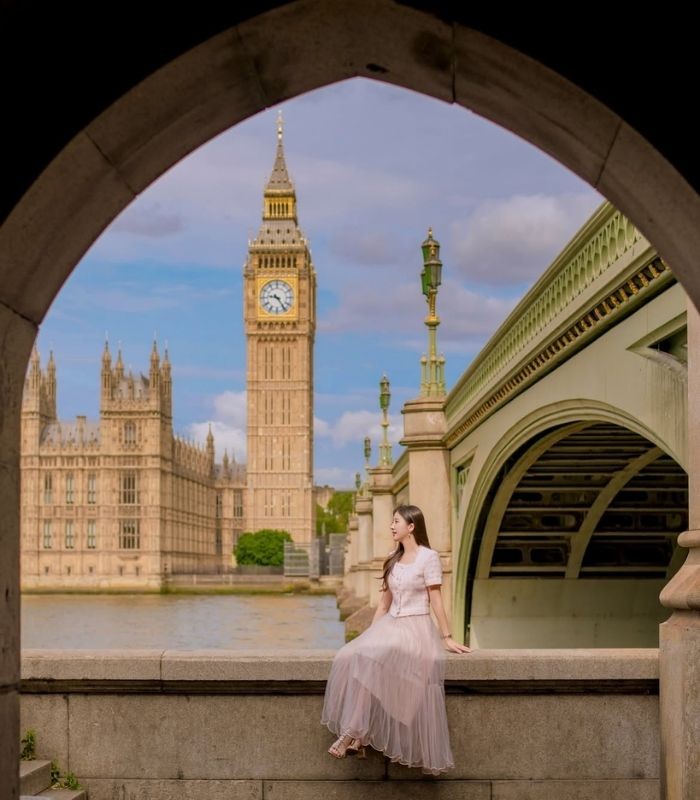 Góc chụp ảnh đẹp nhất với Tháp đồng hồ Big Ben London
