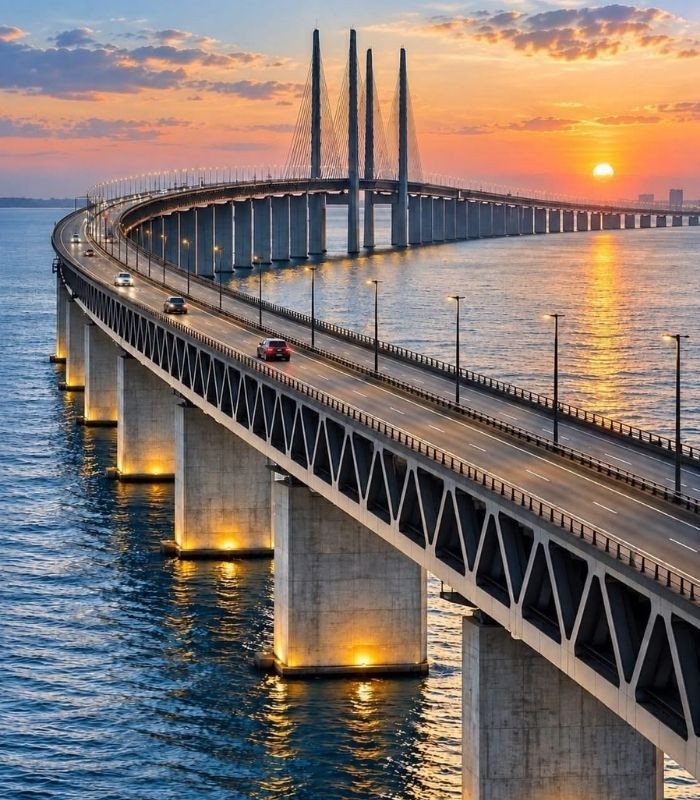 Kinh nghiệm du lịch Thụy Điển - Cầu Øresund