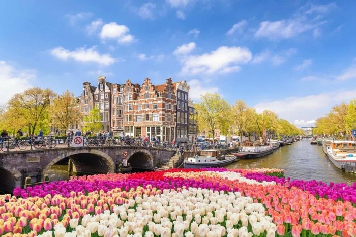 Đến Châu Âu vào mùa xuân sẽ có rất nhiều cảnh đẹp cho bạn check in.- du lịch châu âu mùa xuân