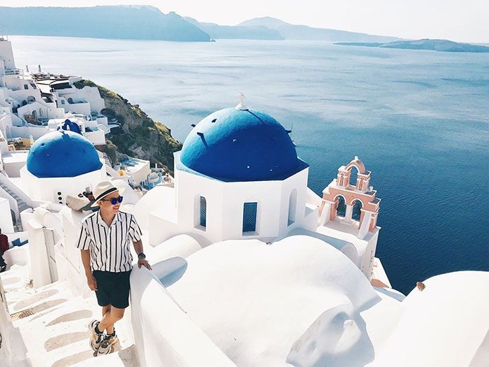 Du lịch châu Âu tháng 7 nên đến Santorini- du lịch châu âu tháng 7