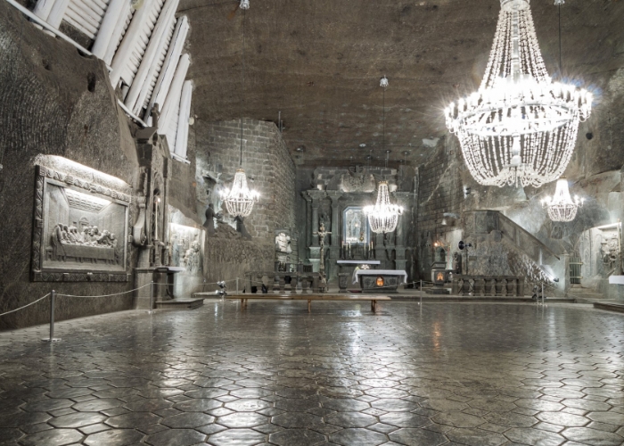 Mỗi khu tại mỏ muối Wieliczka Ba Lan có một vẻ đẹp riêng