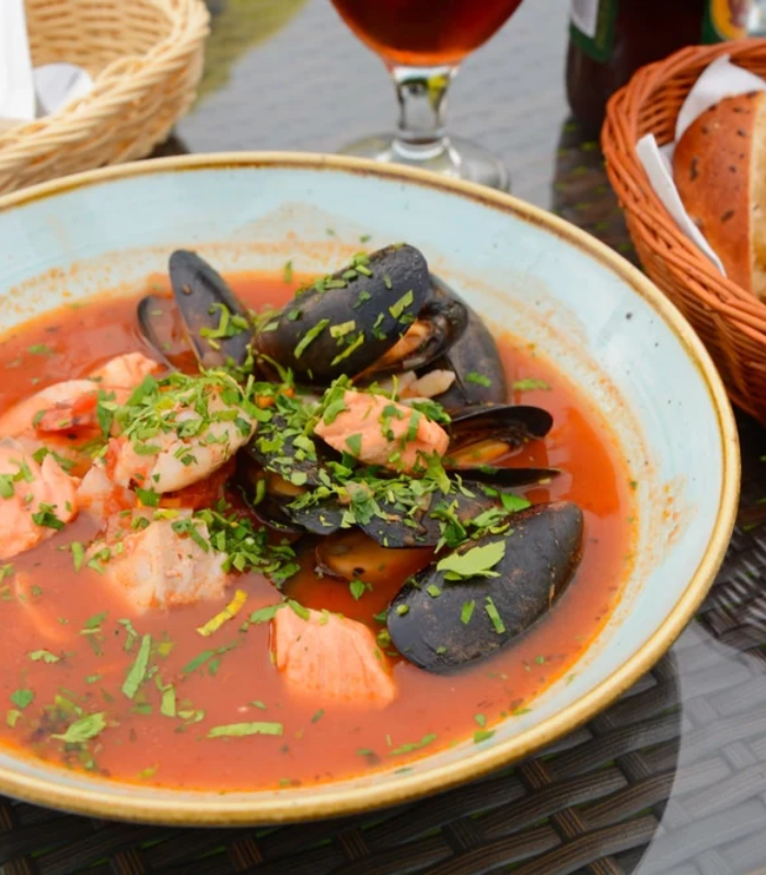 Súp hải sản kiểu Pháp