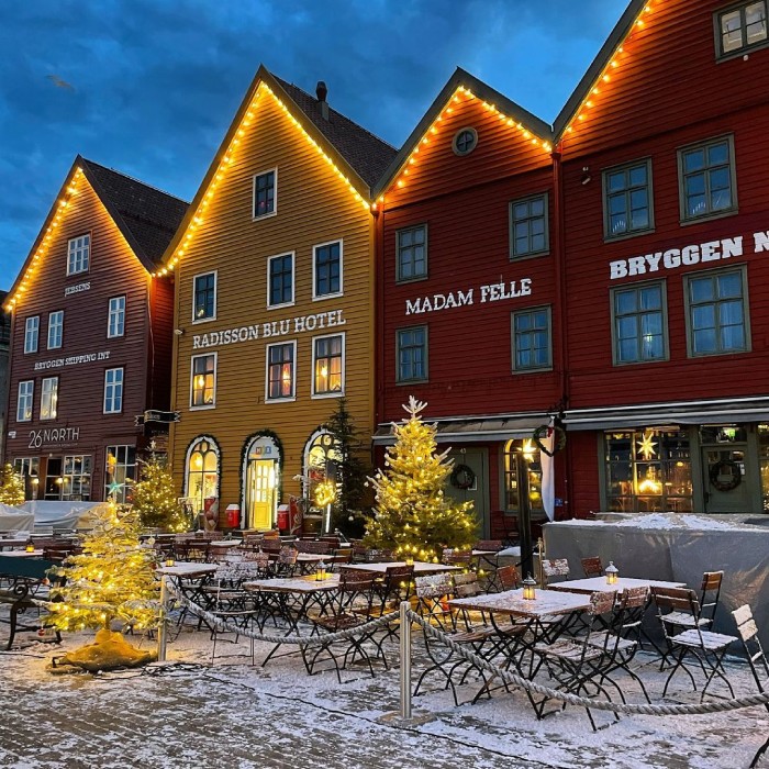 tour du lịch bắc âu tại phố bryggen